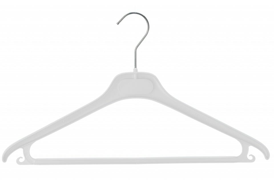 Cintre plastique pour pantalon et jupe avec pinces gomme (RK) – PMP Cintres