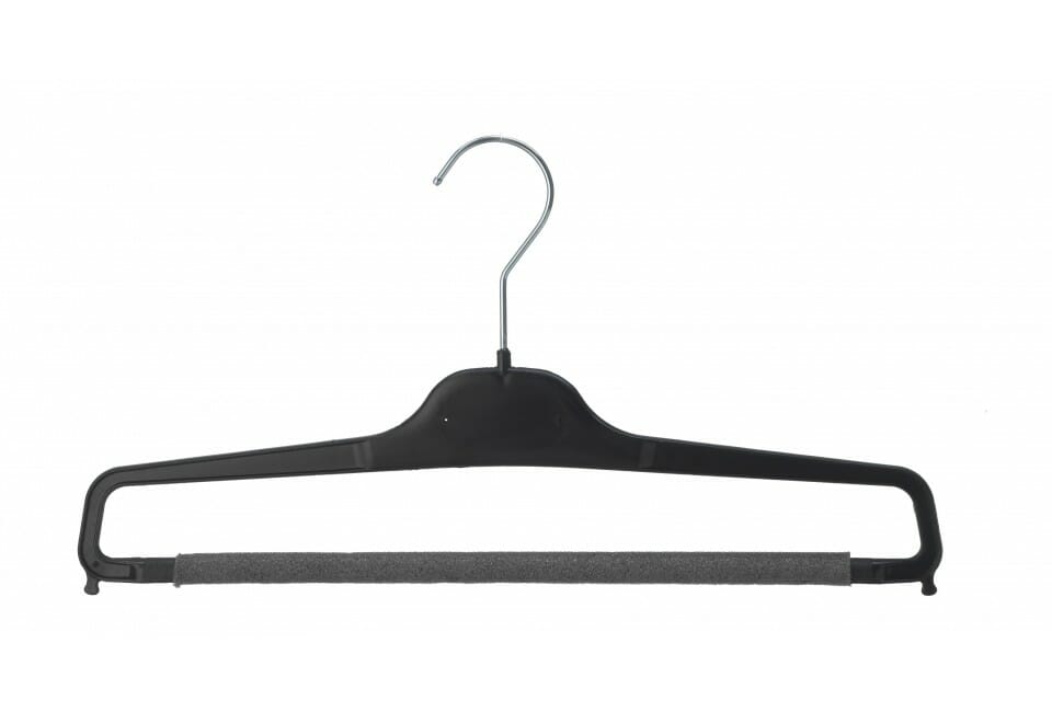 Cintre en plastique avec barre mousse pour pantalon plié (P38 MOUSSE) - Le  Cintre Francais