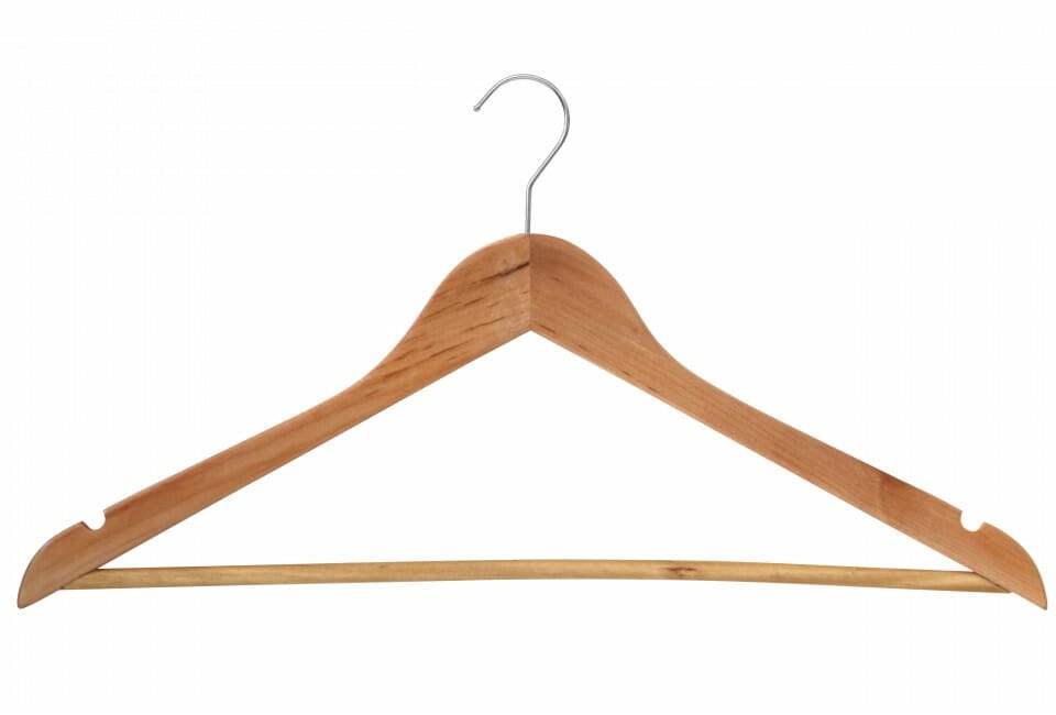 12 x Cèdre Cintre Cintre Bois chemises à repasser repassage bois 